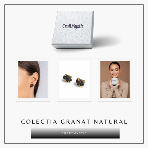 Cercei pentru Incredere si Pasiune – Cristal Granat Natura [7]