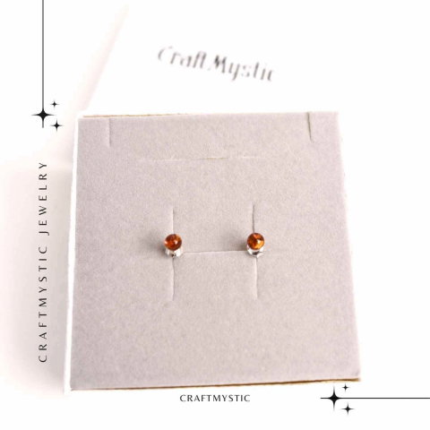 Cercei Argint 925 cu Chihlimbar Bobita - Eleganta si Energie Naturala [5]