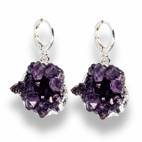 Cercei ametist pentru intuitie si liniste – Cristale naturale cu vibratie spirituala