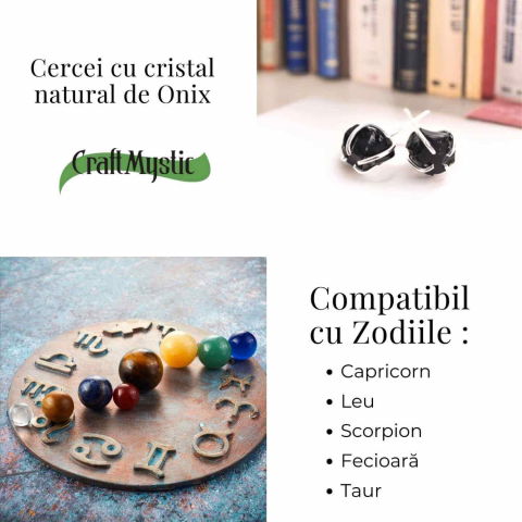 Cercei cu Onix Brut – Protectie si Claritate pentru Zilnic [4]