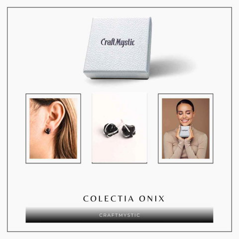 Cercei cu Onix Brut – Protectie si Claritate pentru Zilnic [5]