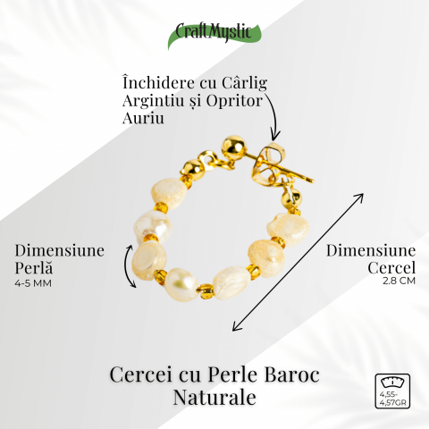 Imperfectiunea care fascineaza – Cercei cu perle baroc naturale [2]