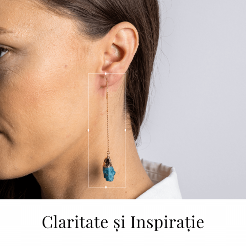 Claritate si Inspiratie – Cercei Lungi cu Apatit Brut [1]