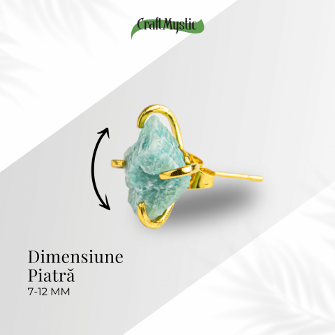 Liniste si Armonie – Cercei cu Amazonit si Finisaj Auriu [3]