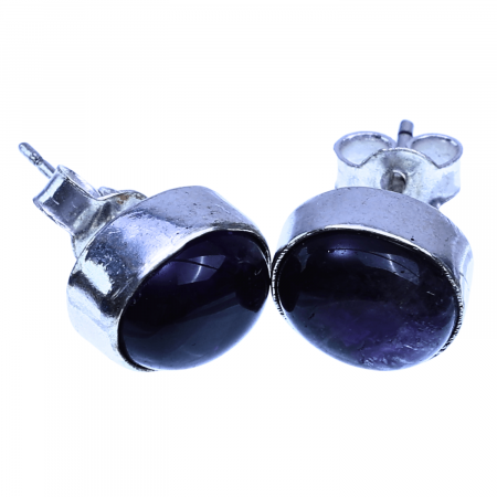 Cercei Eleganti cu Ametist Natural inchidere pe surub, pentru calm si echilibru [9]