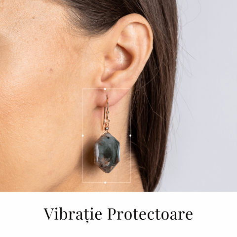 Vibratie Protectoare – Cercei cu Labradorit si Reflexii Albastre [1]