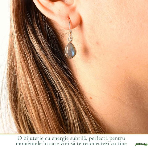 Cercei Labradorit Lacrima Argint 925 – Protectie si Echilibru Interior [1]