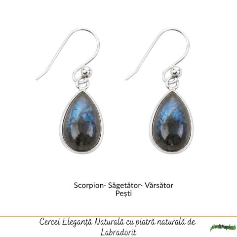 Cercei Labradorit Lacrima Argint 925 – Protectie si Echilibru Interior [4]