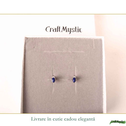 Cercei argint 925 lacrima cu Lapis Lazuli – claritate si incredere interioara [5]