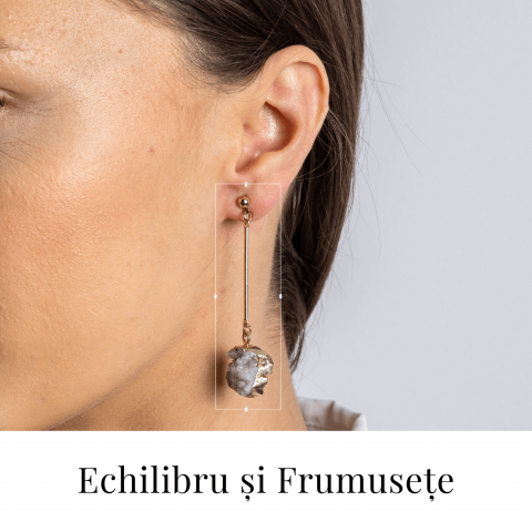 Piatra Luminii – Cercei cu Druzy pentru echilibru si frumusete [1]