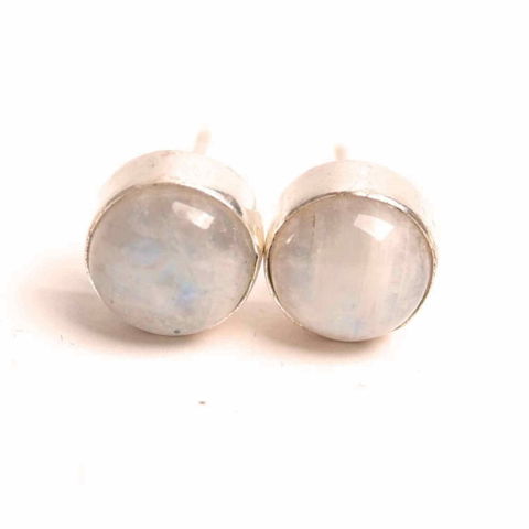 Rac - Cercei cu Piatra Lunii Curcubeu - Echilibru si Inspiratie