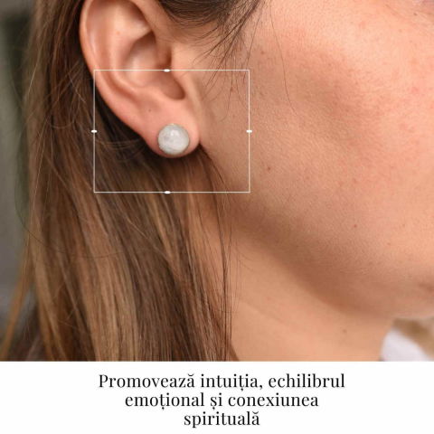Cercei cu Piatra Lunii Curcubeu - Echilibru si Inspiratie [2]
