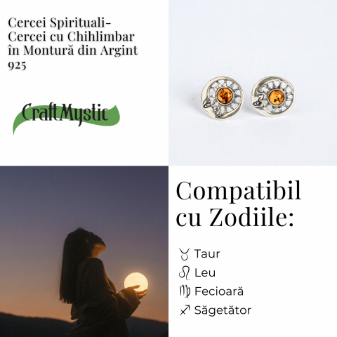 Cercei spirituali – Chihlimbarul care uneste energia si intuitia in montura argint 925 [3]