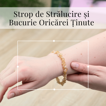 Bratara Elastica cu Chipsuri de Citrin [3]