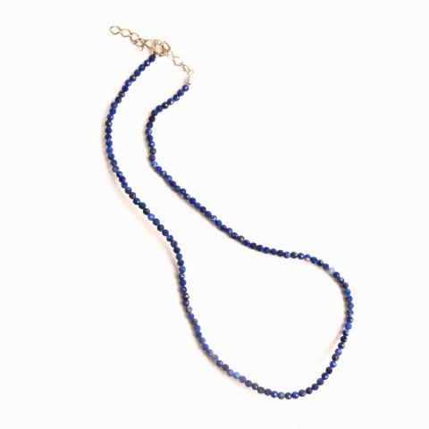 Bijuterii Semiprețioase - Claritate si Adevar Interior – Colier din Argint 925 cu Lapis Lazuli Fatetat