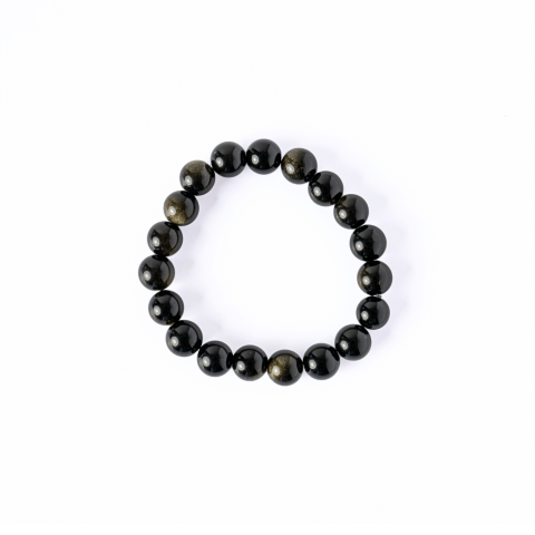 Energie si Protectie – Bratara din Obsidian Auriu Natural 10mm [9]