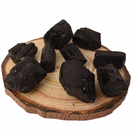 Cristal natural unicat de vindecare Turmalina neagra pietre brute 8-9 cm  - Pentru energie pozitiva, protectie [3]