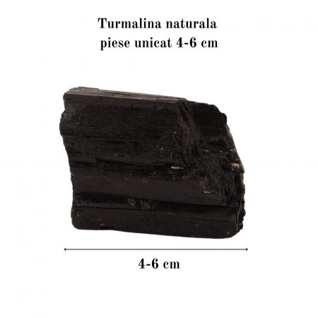 Cristal natural unicat de vindecare Turmalina neagra pietre brute 8-9 cm  - Pentru energie pozitiva, protectie [1]