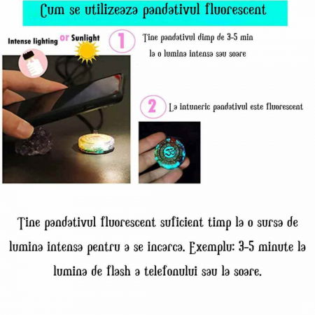 Pandantiv orgonit pentru curatarea si activarea chakrelor cu cristale bionizate Realizat manual [5]
