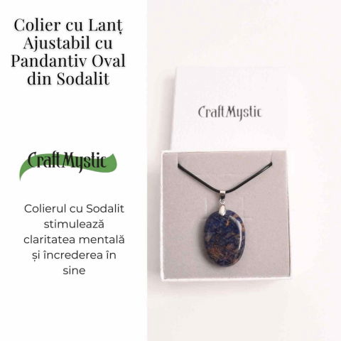Colier cu Sodalit Natural - Claritate si Conexiune Spirituala [3]
