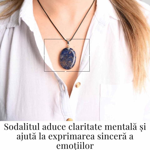 Colier cu Sodalit Natural - Claritate si Conexiune Spirituala [1]