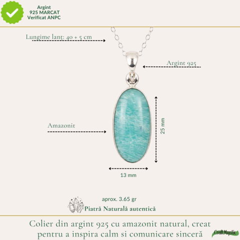 Colier Ochiul Turcesc din Argint 925 – Protectie Energetica si Noroc [8]