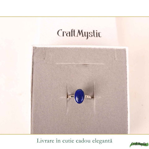 Inel argint 925 cu Lapis Lazuli oval – claritate si eleganta autentica [5]