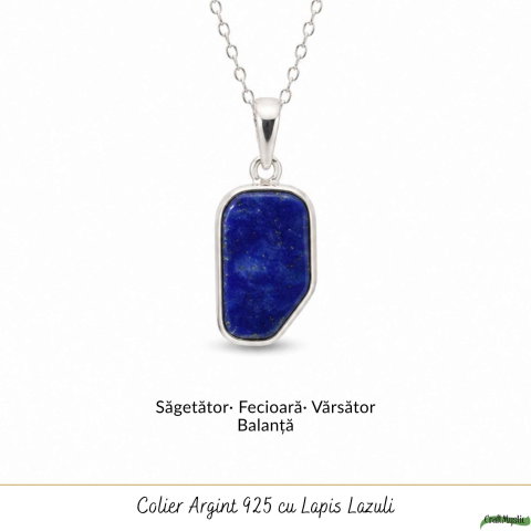Colier argint 925 cu Lapis Lazuli neuniform – Claritate mentala si autenticitate [4]