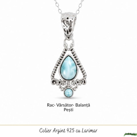 Colier Argint 925 cu Larimar – Calm si Energie Feminina [4]