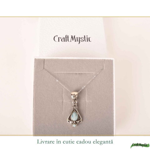 Colier Argint 925 cu Larimar – Calm si Energie Feminina [5]