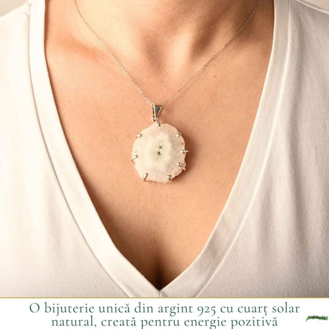 Colier Argint 925 cu Cuart Solar – Energie Pozitiva si Vitalitate [1]