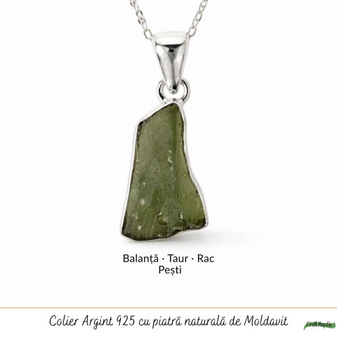 Colier argint 925 cu moldavit brut neregulat – transformare si energie autentica [4]
