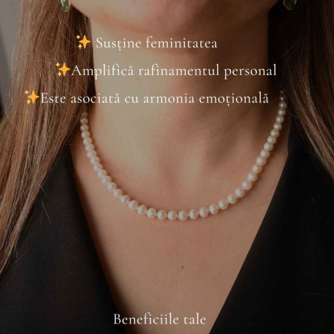 Colier Argint 925 cu Perle Naturale de Cultura – Delicatete si Eleganta Feminina [2]