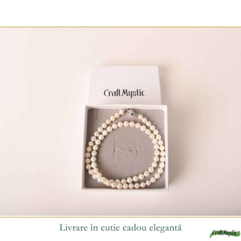 Colier Argint 925 cu Perle Naturale de Cultura – Delicatete si Eleganta Feminina [5]