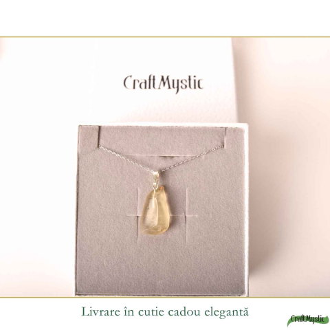 Colier Argint 925 cu Piatra Desertului Libian Neuniforma – Protectie si Echilibru [5]