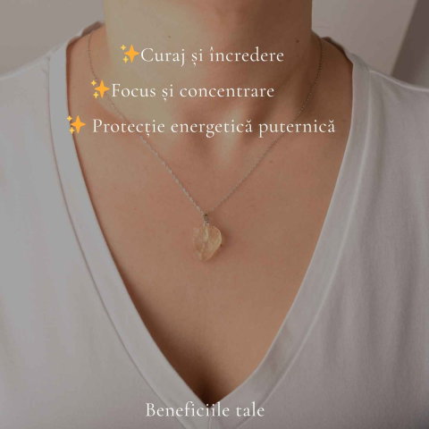 Colier Argint 925 cu Piatra Desertului Libian – Protectie si Claritate [2]