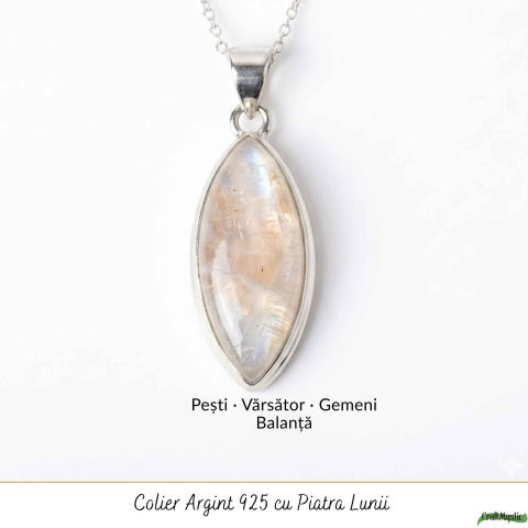 Colier Argint 925 cu Piatra Lunii Delica – Intuitie si Feminitate Naturala [4]