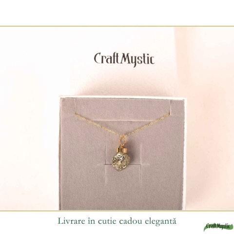 Colier argint 925 cu Pirita neuniform – Prosperitate si incredere [5]