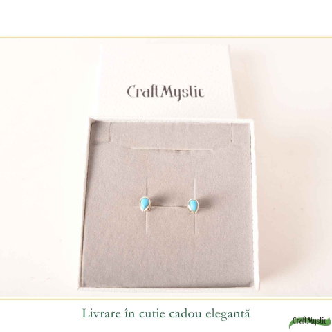 Cercei argint 925 cu turcoaz in forma de lacrima – protectie si echilibru [5]