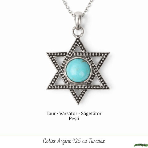 Colier argint 925 cu Turcoaz stea – inspiratie si protectie zilnica [4]