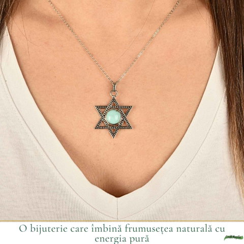 Colier argint 925 cu Turcoaz stea – inspiratie si protectie zilnica [1]