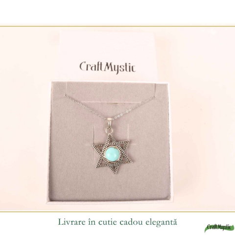 Colier argint 925 cu Turcoaz stea – inspiratie si protectie zilnica [5]