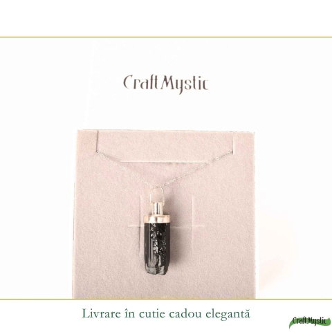 Colier Argint 925 cu Turmalina Naturala – Protectie si Echilibru Energetic [5]