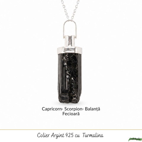 Colier Argint 925 cu Turmalina Naturala – Protectie si Echilibru Energetic [4]