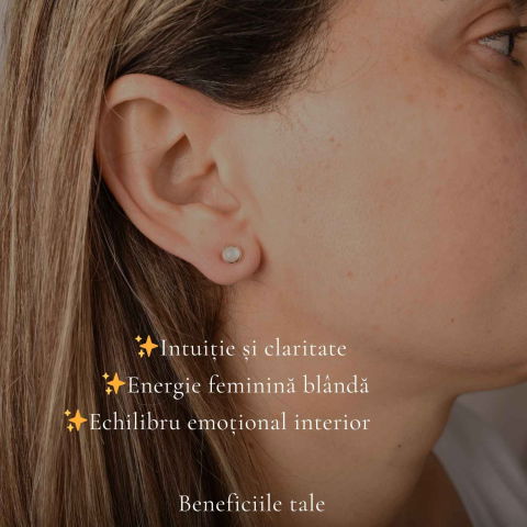 Cercei Argint 925 cu Piatra Lunii Bobita – Intuitie si Feminitate Delicata [2]