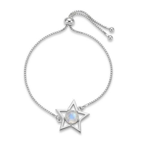 Echilibrare Energetica - Bratara Argint 925 cu Piatra Lunii Stea – Intuitie si Echilibru Feminin