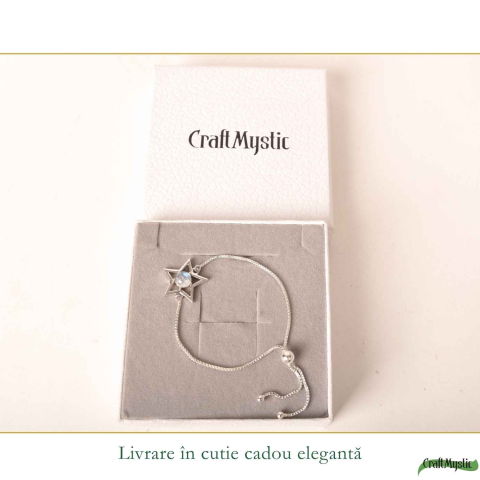 Bratara Argint 925 cu Piatra Lunii Stea – Intuitie si Echilibru Feminin [5]