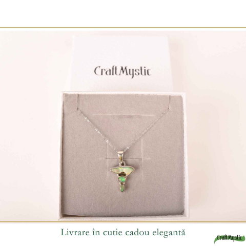 Colier Argint 925 cu Triplu Opal Etiopian – Magie, Inspiratie si Creativitate [5]