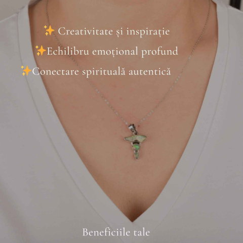 Colier Argint 925 cu Triplu Opal Etiopian – Magie, Inspiratie si Creativitate [2]