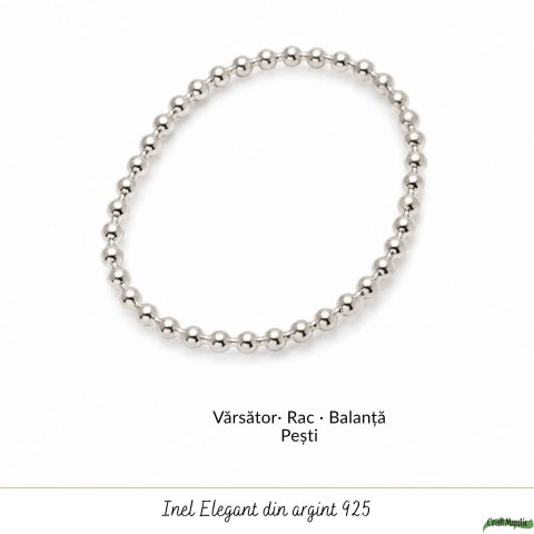 Inel Argint 925 cu Bilute – Eleganta Minimalista si Echilibru Zilnic [4]